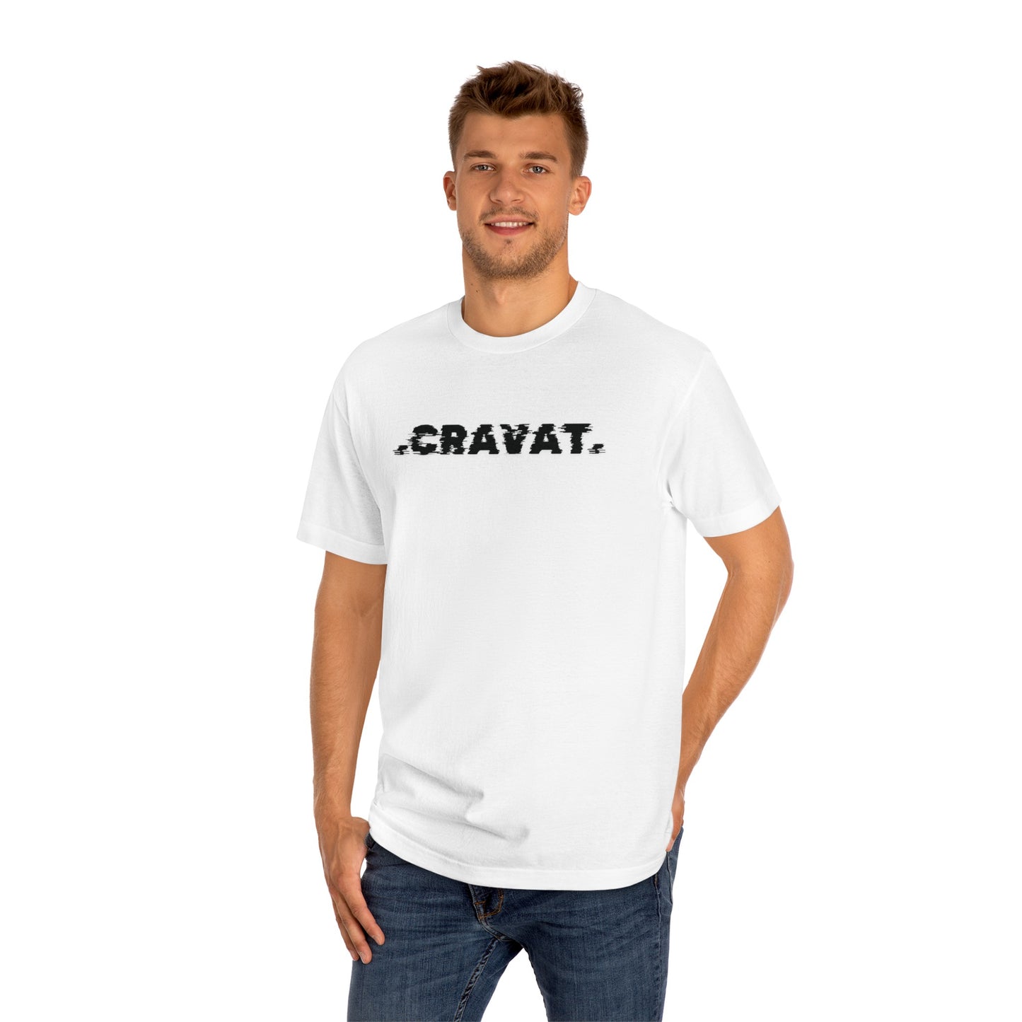 Krawatte Glitch klassisches T-Shirt